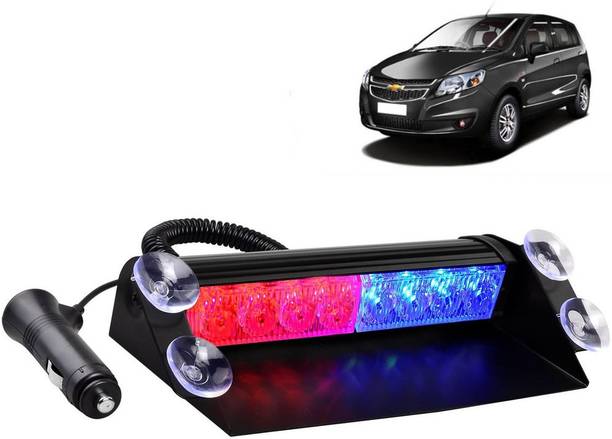 Selifaur 59 - 8 LED High Intensity Windshield Emergency Strobe Lights || Vehicles Interior Roof Hazard Warning LED Flash Light (Blue&Red)for UVA Car Flashlight Holder