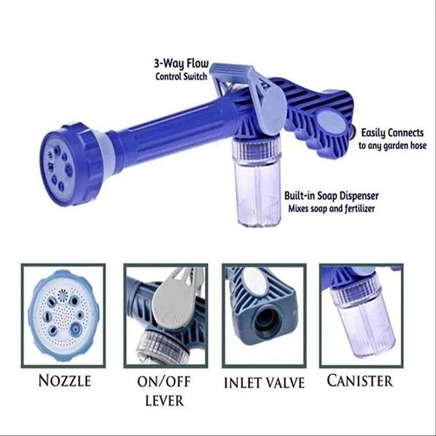 Madan Jet Water Cannon 8 in 1 Turbo Water Spray Gun for Car Washing/Gardening with inbuilt Soap Dispenser Tank Pressure Washer Pressure Washer