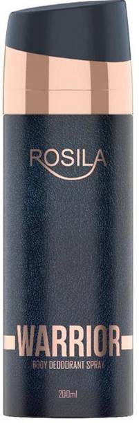 Rosila Warrior Invigorating, Masculine & Sharp Perfume Body Spray  -  For Men & Women