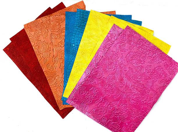 KHUSHA CREATIONS Handmade Sheets Unruled A4 120 gsm Craft paper
