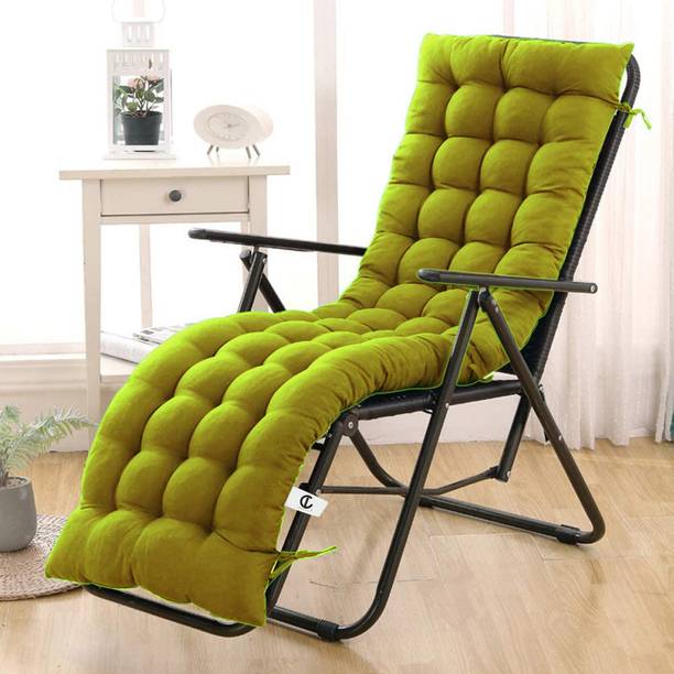 curious lifestyle Cotton Solid Chair Pad Pack of 1
