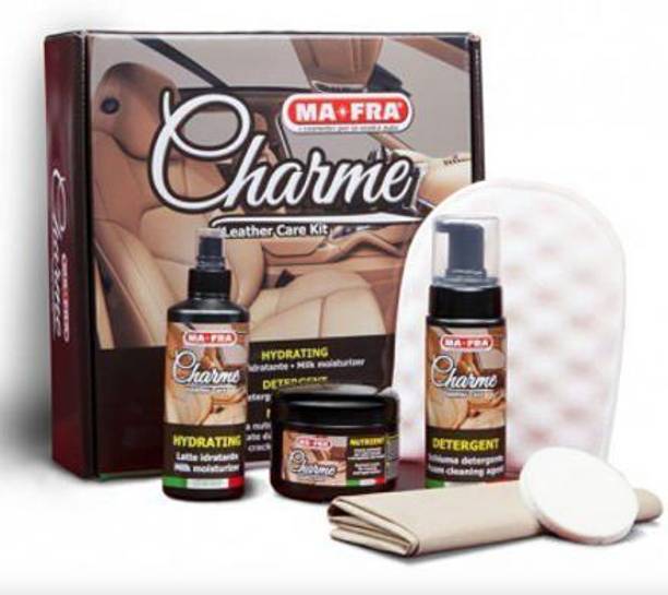 मा*फ्रा MAFRA Charme Leather Cleaning Conditioning Kit, 1100g mmw-15 व्हीकल इंटीरियर क्लीनर