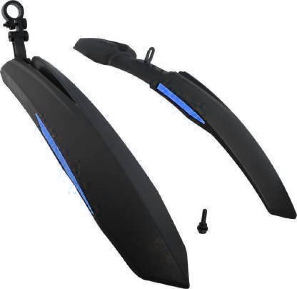 Leosportz Bicycle Atom Mudguard with Reflective Tape, Clip-on Clip-on Front & Rear Fender