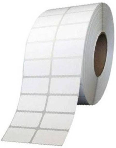 youtech 50 mm X 25 mm, (White) Direct Thermal Barcode Labels (DT), Set of 1 Roll, 4000 Labels In Roll, No Need Carbon Ribbon, Paper Label ,2’’up dt Paper Label