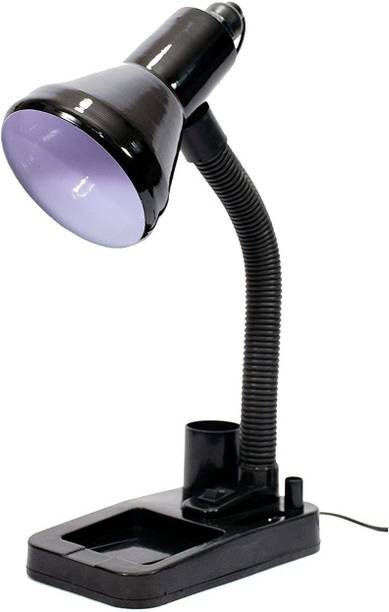 Caleta Study Lamp for Students with Metal Shade and Plastic Base | 316 Model (Black) Study Lamp
