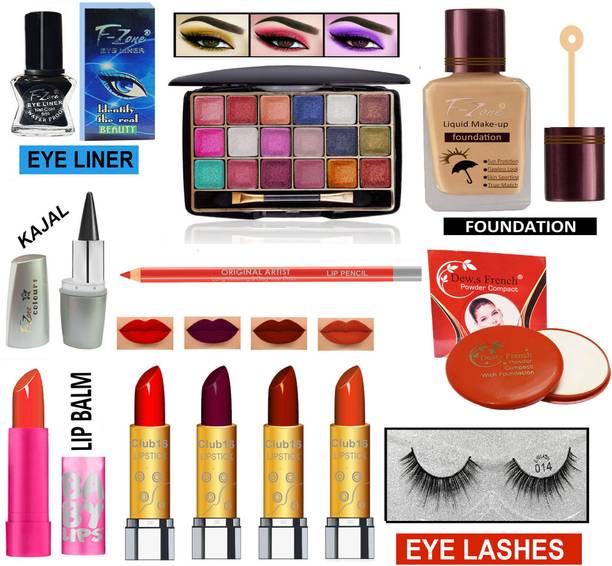 CLUB 16 Professional Makeup Kit For Girls & Women 12 Makeup Items PT71