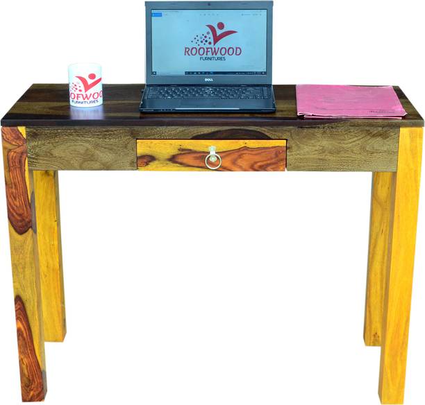 Tannu Craft Study table solid in pure sheesham for Writing Table Laptop, DIY(Do-It-Yourself) Solid Wood Study Table