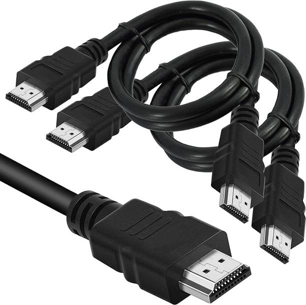 IKIS  TV-out Cable 1.5m - High Speed HDMI Cable Male to Male Cable for LED/LCD TV, PC Monitor, Setup Box - 1.5m HDMI Male to Male Cable for 3D PS3, Xbox 360, Blueray, HDTV, Plasma TV, LED and LCD (Black) pack of 2