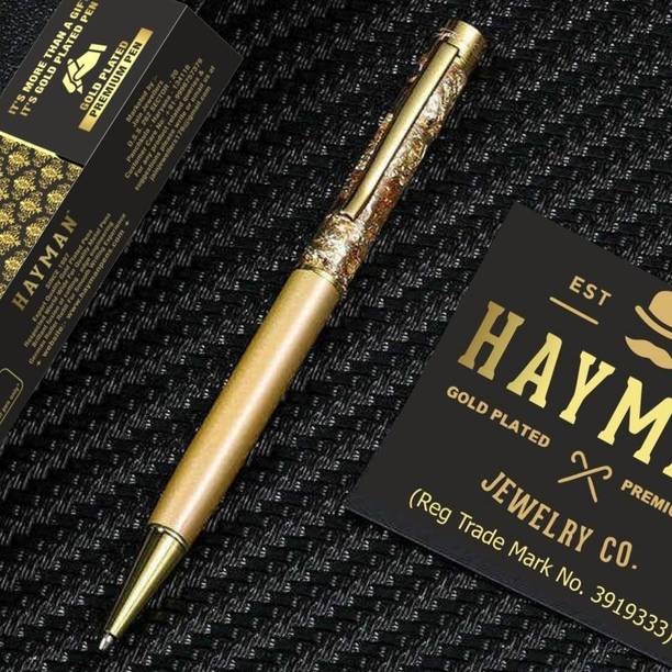 Hayman Luxury with Real 24K Gold Flakes with gift box Ball Pen