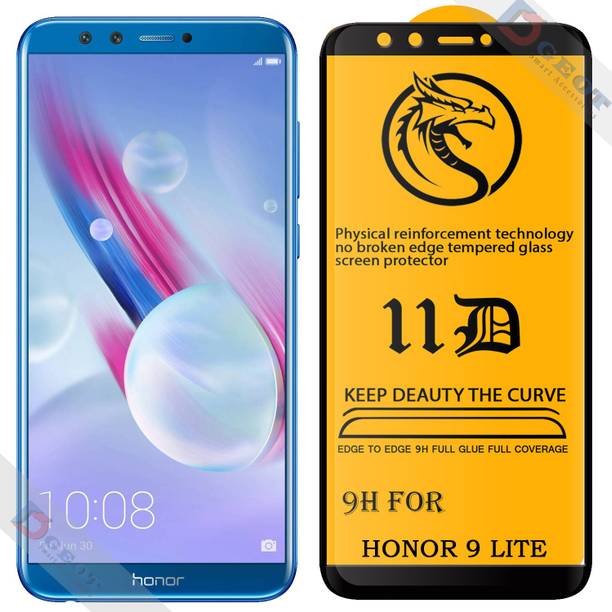 XRENGTH Edge To Edge Tempered Glass for -Honor 9 Lite |With Easy Installation Kit|Impact Absorb|Full Adhesive Glass|