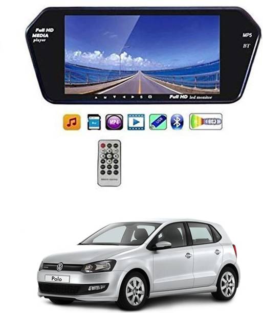 RKPSP 7 Inch 16:9 TFT LED Car Rearview Monitor Mirror with Touch Button For Polo Universal For All Models Car Stereo