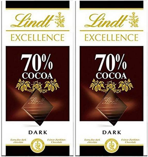 लिंड 70% Dark Cocoa Chocolate बार
