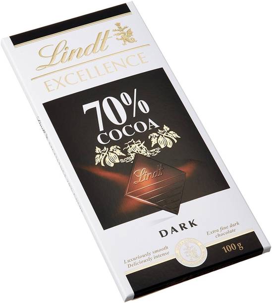 LINDT Excellence 70% Cocoa Bars