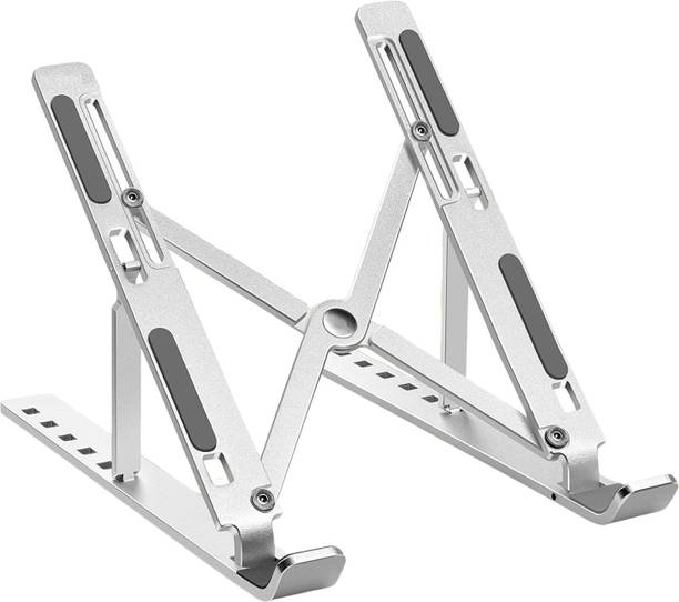 TEG laptop stand with adjustable folding Laptop Stand, Portable Laptop Mount, Adjustable Holder Riser, Ventilated Ergonomic Aluminum Notebook Stand, Compatible with MacBook Pro, Dell, Lenovo, HP Laptop Stand