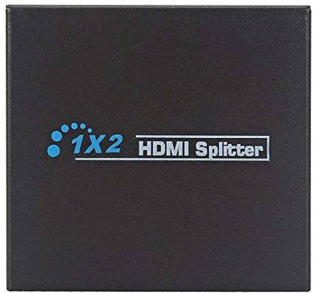 TERABYTE 2 Ports HDMI Splitter 1x2, 1 in 2 Out HDMI Splitter, Supports 3D 4K x 2K @30HZ Full HD 1080P, Support For TVs or Multi Monitor Adapter at Same Time Media Streaming Device
