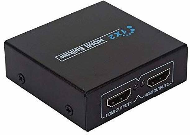 REVALS  TV-out Cable 1x2 HDMI Splitter 2 Ports, HDMI Splitter 1 in 2 Out, Support