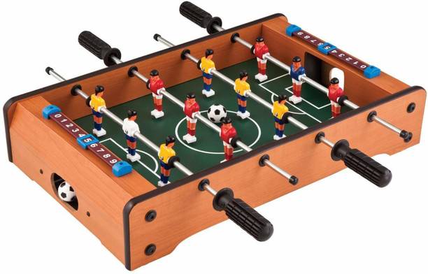 VikriDa Table Soccer Game for Kids and Family, Store Wooden Mid Sized Foosball Mini Football Foosball Board Game