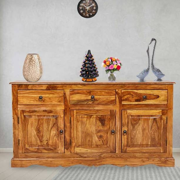 House Of Kuber Solid Wood Free Standing Sideboard
