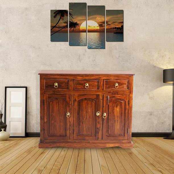 House Of Kuber Solid Wood Free Standing Sideboard