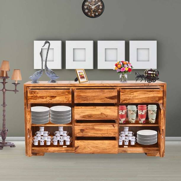 House Of Kuber Solid Wood Free Standing Sideboard