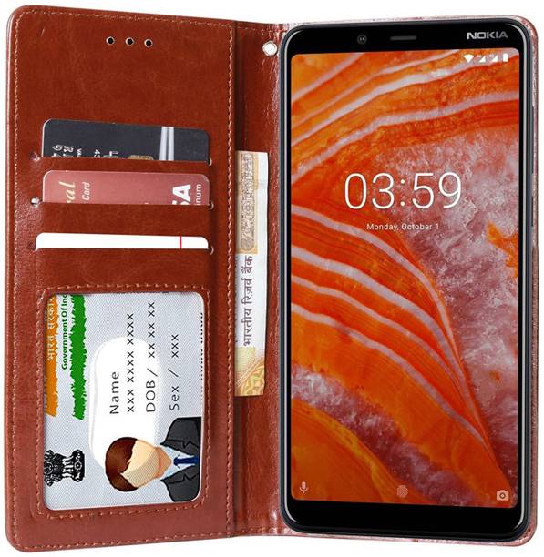 Unistuff Flip Cover for Nokia 3.1 Plus