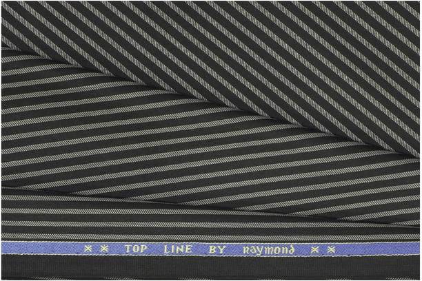 Unstitched Poly Viscose Trouser Fabric Striped