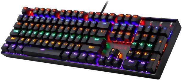 Redragon Vara K551 Rainbow Mechanical Keyboard Wired USB Standard Gaming Keyboard Compatible with Desktop, Laptop, Mac