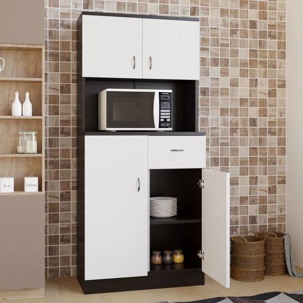 Home Full Engineered Wood Crockery Cabinet