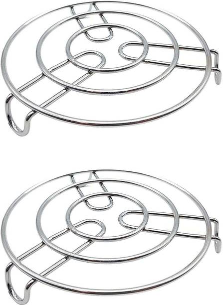 Urbanware Kitchen Cooking Pot Steaming Tray Stand Stainless Steel Round Cooker Steamer Rack Stand Cookware Tool Mirorr Trivet