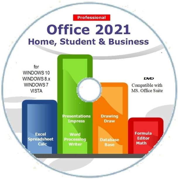 best deal Office Suite 2021 Home Student and Business for Windows 10 8.1 8 7 Vista 32 64bit| Alternative to Office 2016 2013 2010 365 Compatible with Word Excel PowerPoint ?????