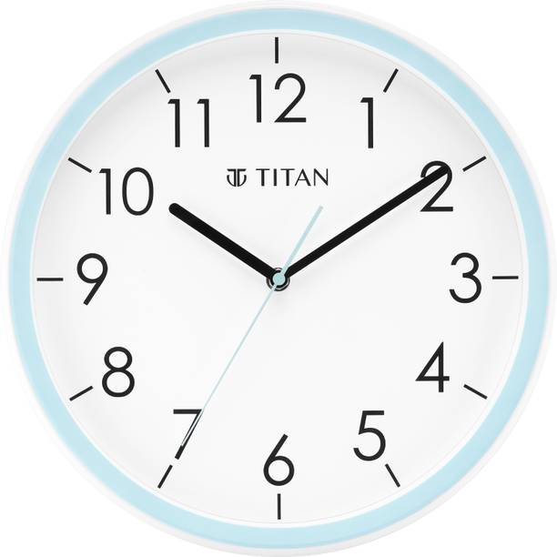 Titan एनालॉग 32.5 cm X 32.5 cm दीवार घड़ी