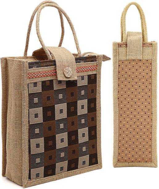 asian Men & Women Beige Bottle Bag