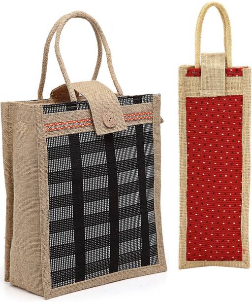 asian Men & Women Red Bottle Bag