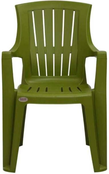Supreme SUPER TURBO GREEN SET OF 1 CHAIR FULLY COMFORT nd weight bearing capacity 150 kg outdoor chair Plastic Outdoor Chair