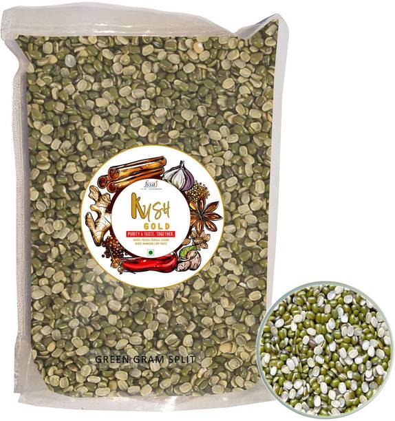 Kush Gold Unpolished Green Moong Dal (Split)