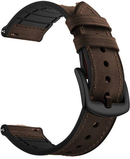 GADGO Leather Plus Silicone Band Compatible With Oneplus watch Smart Watch Strap