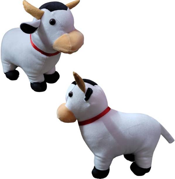 Ritu Shubhman's Creation Cow Stuffed Animal Huggable Cute Soft Plush Toy for Kids/Boys/Girls/Best Birthday Gift | Cow Soft Toy | Cow Milk | Domestic Animal | Soft Toys For Kids & Girls | Cow stuff Toy  - 45 cm