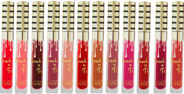 VARS LONDON matte liquid lipstick | velvet liquid lipstick | long stay matte lipstick | waterproof liquid lipstick | set of 12