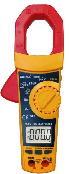 SIGMA AC DC Clamp Meter SG 903 TRMS, Current upto 1200A AC DC Digital Multimeter