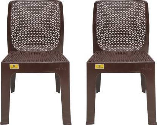 ITALICA Oxy Series Modern Stackable Plastic Armchairs for Outdoor, Home, Office Plastic Cafeteria Chair