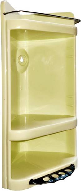 URBAN CHOICE bathroom stand corner shelf Plastic Wall Shelf