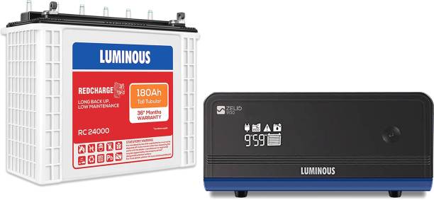 LUMINOUS Zelio+ 1100 V2 Inverter_RC 24000 Tubular Inverter Battery