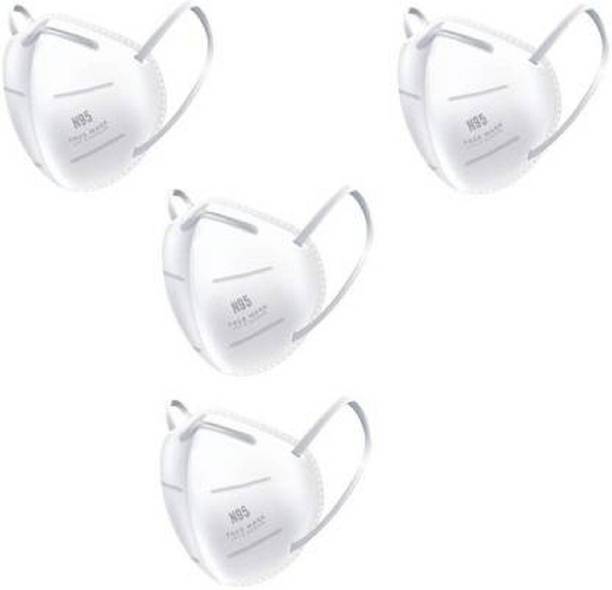 Wellstar Protective Face Mask with NOSE CLIP CE ISO & GMP Certified Bacterial Filtration bgh Non-Washable, Water Resistant
