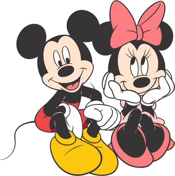 Advance Home Décor 37 cm mickey mouse Self Adhesive Sticker
