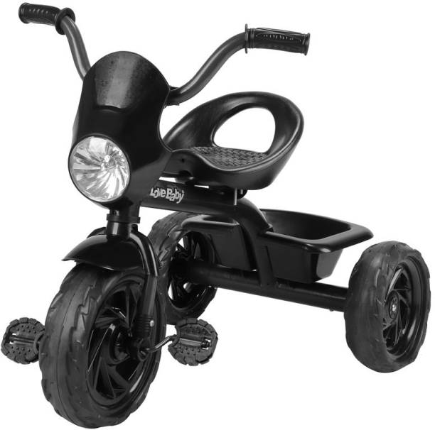 JoyRide Three Wheels Pedal Buggy,Kids Trikes with Front and Rear Basket,Baby Walker Push Bike for Boys Girls,Suitable for Kids Over 18 Months-5 Years Old 530$black Tricycle