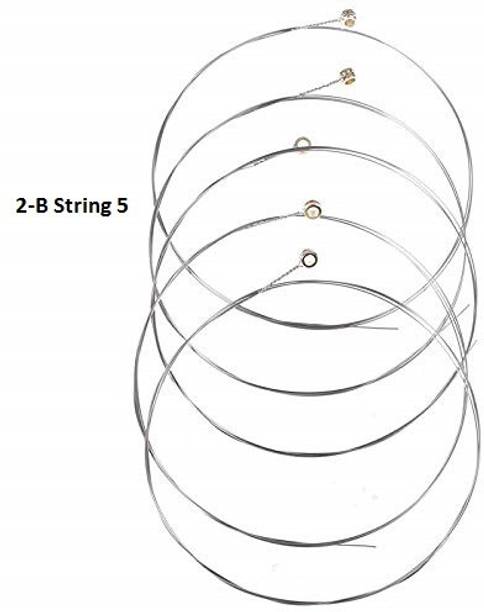 Mtunes Acoustic 2Nd B Pack Of 5 Guitar String