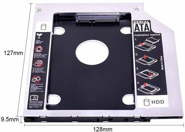 TERABYTE 9.5MM HDD CADDY 2.5'' Internal SATA Second Universal Hard Disk Enclosure 2.5 inch 9.5MM Internal Hard Drive Enclosure/HDD CADDY