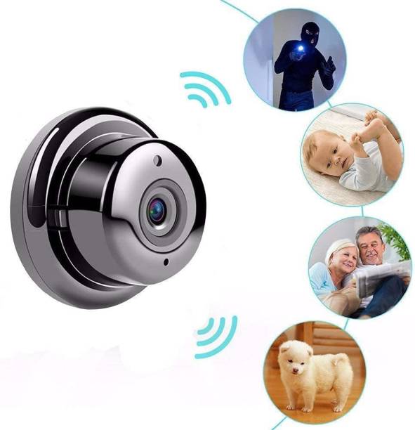JRONJ WiFi Mini IP Camera CCTV Smart Net IP 360 Degree Camera, Calling, Alarm Security Camera