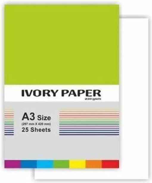 ROYALSHOP A3-25 IVORY UNRULED A3 210 gsm A3 Paper