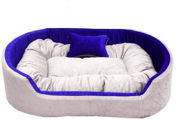 Little Smile luxurious Ultra Soft Bed for Dog and Cat ,Reversible.3 L Pet Bed
